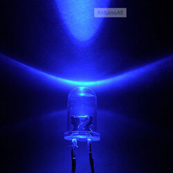 LED ขนาด 5mm สีน้ำเงิน จำนวน 5 ดวง