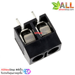Terminal Block 2 ขา KF301 2P position 5.0MM screw PCB terminal block สีดำ