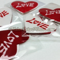 กัมเพสรูปหัวใจ และคำว่า Love ( 5 ชิ้น )