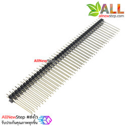 ก้างปลาแบบยาว 2.54mm 2x40pin Single row needle lengthened Single Pin 21MM Male Copper Pin Header