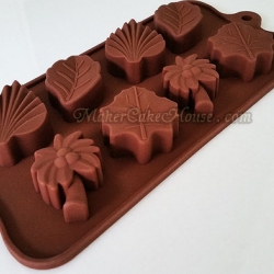 พิมพ์ซิลิโคนรูปใบไม้