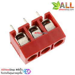 Terminal Block 3 ขา KF301 3P position 5.0MM screw PCB terminal block สีแดง