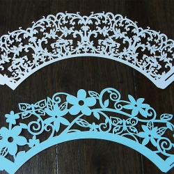กระดาษฉลุลายหุ้มถ้วยคัพเค้กให้สวยงาม