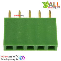 Pin header Female Header Single Row 2.54mm 5p Pin1x5 สีเขียว