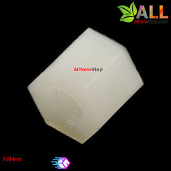 M2.5 เสาน็อตไนลอน NUT Nylon M2.5 ขนาด 5mm สีขาว จำนวน 1 ชิ้น