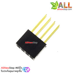 Pin header 2.54mm แบบขาวยาว 11mm ขนาด 2x4 ขา 2x4p