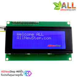 2004 LCD (Blue Screen) 20x4 LCD with backlight of the LCD screen พร้อม I2C Interface ขนาด 20 ตัวอักษร 4 แถว