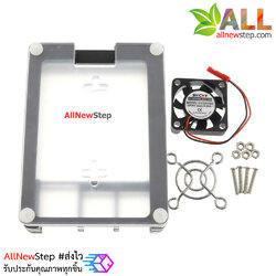 เคส Raspberry Pi 4 pi4 case สีดำ 9 ชั้น พร้อมชุดพัดลม