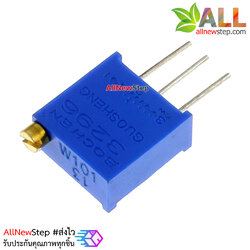 ตัวต้านทานปรับค่าได้ 100 โอห์ม แบบละเอียดหมุน 25 รอบ Trimpot 100 ohm 100r