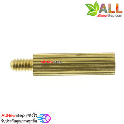 น็อตทองเหลือง NUT M2 ขนาด 11+3mm