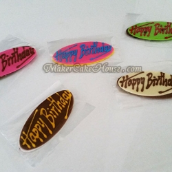 กัมเพสแผ่น Happy Birthday ( 5 ชิ้น )