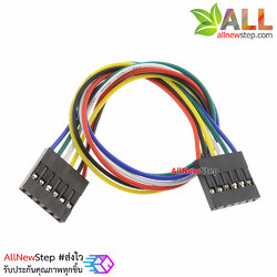 Jumper Wire 6P 2.54mm Female to Female สายไฟจัมเปอร์ เมีย-เมีย 6 เส้น ยาว 20cm