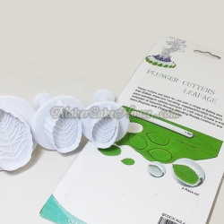 พิมพ์กดลายฟองดอง / พิมพ์กดคุกกี้ รูปใบไม้