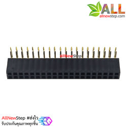 ขาก้างปลาตัวเมียแบบฉาก 2x20 ขา Double Row Hole Jack 2x20 PIN Header 2.54mm