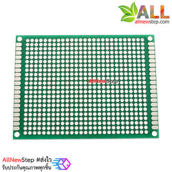 แผ่นปริ๊น PCB อเนกประสงค์แบบ 2 หน้าอย่างดี สีเขียว ขนาด 6x8 เซนติเมตร