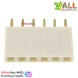 Pin header Female Header Single Row 2.54mm 6p Pin1x6 สีขาว