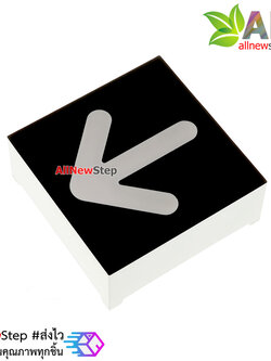 LED ลูกศร 0.8 นิ้ว ขนาด 22x22mm สีแดง 8012B