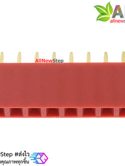 Pin header Female Header Single Row 2.54mm 8p Pin1x8 สีแดง
