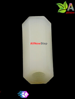 M2.5 เสาน็อตไนลอน NUT Nylon M2.5 ขนาด 12mm สีขาว จำนวน 1 ชิ้น