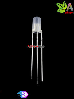 LED 2 สีแดง สีเขียว LED 5mm ไฟลบร่วม