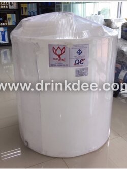 ถังเก็บน้ำ-เคมี PE ขนาด 500 ลิตร หนา 4 มม. (ยี่ห้อ ดอกบัว)