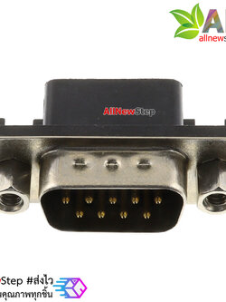 หัวต่อ serial port DR9 curved ตัวผู้ 90 องศา
