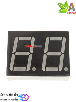 7 Segment 0.56 นิ้ว Common Cathode 2 digit Red ไฟ 7 segment 0.56 2 หลัก สีแดงแบบไฟลบร่วม 5261AH