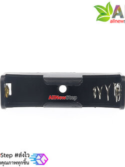 รางถ่าน AA 1 ก้อน แบบบัดกรีติดแผ่นปริ้น AA1-cell battery holder solderable 1.5V