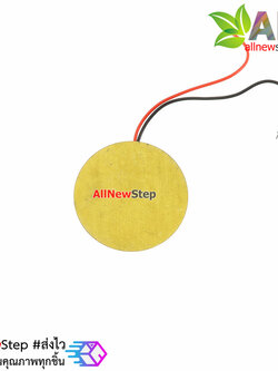 Piezo wire buzzer 27mm ลำโพงบัซเซอร์ เปียโซ ขนาด 27mm พร้อมสายไฟบัดกรีแล้ว