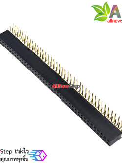 ขาก้างปลาตัวเมียแบบฉาก 2x40 ขา Double Row Hole Jack 2x40 PIN Header 2.54mm
