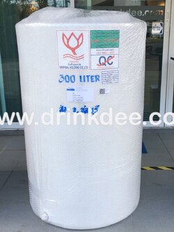 ถังเก็บน้ำ-เคมี PE ขนาด 300 ลิตร (ยี่ห้อ ดอกบัว)
