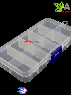 กล่องพลาสติกเก็บอุปกรณ์ 10 ช่อง ขนาด 130x65x20mm