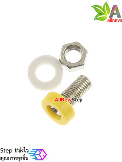 2mm Banana Jack Socket สีเหลือง จำนวน 1 ชิ้น
