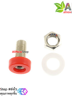 2mm Banana Jack Socket สีแดง จำนวน 1 ชิ้น