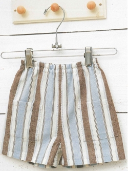 แพทเทิร์นตัดกางเกงขาสั้นเด็ก เอวรูดไซส์ 70, 80, 90