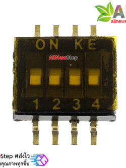 DIP Switch ระยะขา 1.27mm 4 ช่อง