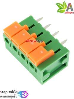 Terminal KF142V KF142R 5.08mm screw-free spring type PCB 4p แบบ 4 ขานอน