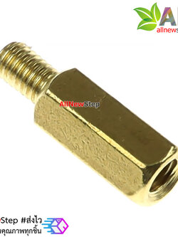 Pillars Nut M3 10+6 น็อตตัวเมีย ทองเหลืองแบบยาว 10+6mm