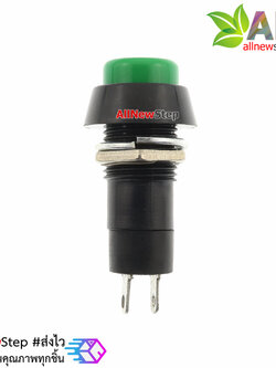 สวิตช์ กดติดปล่อยดับ reset switch 250V 3A สีเขียว