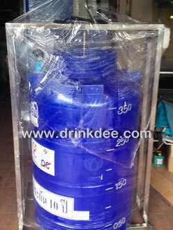 ถัง PE 300 ลิตร ผสมเคมี (โครงสแตนเลส)