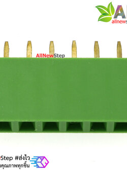 Pin header Female Header Single Row 2.54mm 6p Pin1x6 สีเขียว