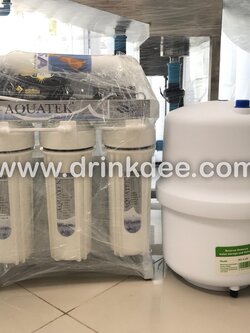 เครื่องกรองน้ำ 5 ขั้นตอน RO. 50 GPD. ยี่ห้อ Aquatek USA. ของแท้