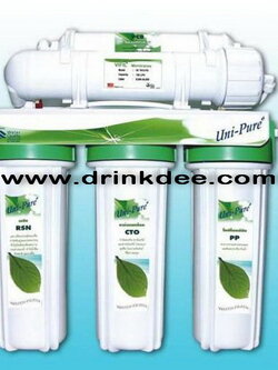 เครื่องกรองน้ำ 5 ขั้นตอน ระบบ UF ยี่ห้อ Unipure green