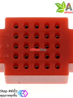 Breadboard แบบ Block ขนาดเล็ก 25 จุด สีแดง