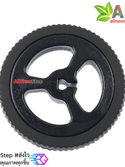 ล้อรถสำหรับมอเตอร์ N20 mini Q car N20 motor rubber wheel สีดำ