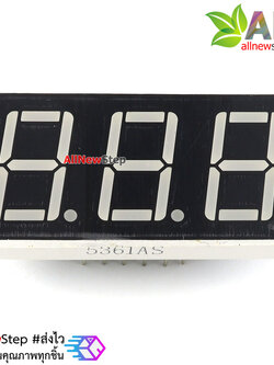 7 Segment 0.56 นิ้ว Common Cathode 3 digit Red ไฟ 7 segment 0.56 3 หลัก สีแดงแบบไฟลบร่วม 5631A / 5361A