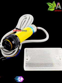 E3F-R2NK Infrared photoelectric switch Sensor Module เซ็นเซอร์ตรวจจับวัตถุด้วยแสงอินฟาเรด ระยะสูงสุด 2 เมตร พร้อมแผ่นสะท้อน