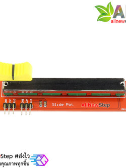 Slide Potentiometer Module Adjustment Potentiometer Module 10 kOhm ตัวต้านทานปรับค่าได้แบบสไลต์สำหรับทดลอง