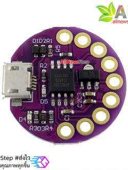บอร์ด Lilypad Digispark บอร์ดพลังจิ๋ว Lilypad Digispark ATtiny85 (Arduino-Compatible)