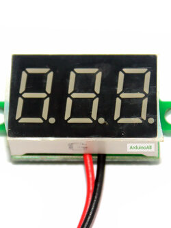 Mini Digital Voltmeter DC 4.5-30V Voltage Meter Voltmeter 4.5-30V ดิจิตอล โวลต์มิเตอร์ 4.5-30V สีเหลือง ขนาด 0.3